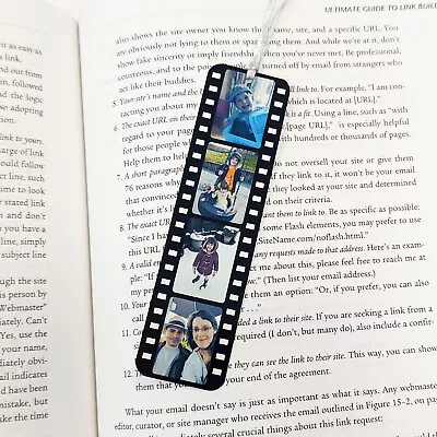 Personalised Metal Photo Strip Bookmark Custom Picture Bookmark Book Lover • £9.99