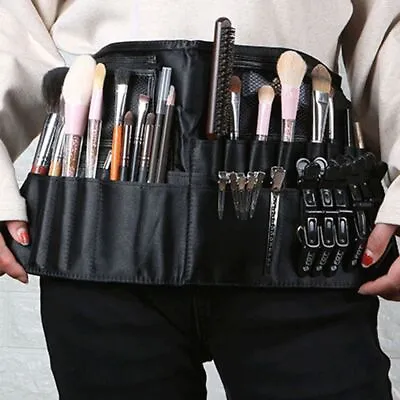 Cosmetic Organizer With Waist Belt Makeup Brush Holder Makeup Artist Tool Bags • £9.37