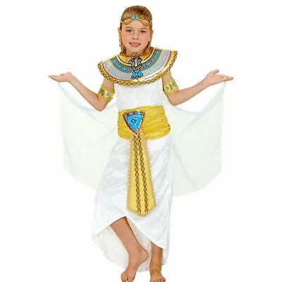 Childrens Princess Cleopatra Girls Egyptian Fancy Dress Up Party Costume Outfit • £13.59