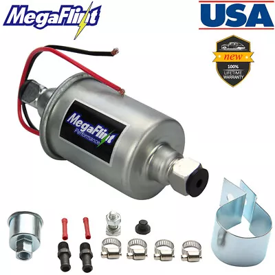 12V Universal Electric Fuel Pump Gas Diesel High Pressure 5-9 PSI E8012S Trucks • $21.59