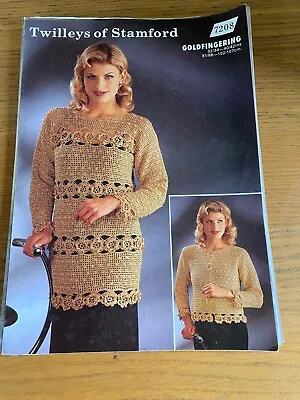 £2.99 • Buy New TWILLEYS Lady's JACKET And TUNIC Crochet Pattern GOLDFINGERING 7208