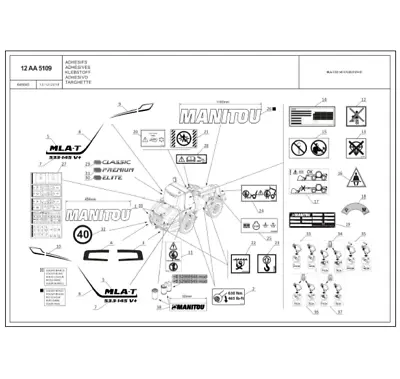 Manitou MLA-T 533-145 V Plus D ST4 S1 Parts Catalog • £39.99