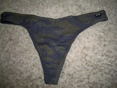 Victorias Secret Thong Camo Green Large  New • $13.99