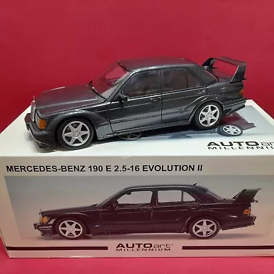 1:18 AutoArt Mercedes-Benz 190E 2.5-16 Evo II - Original Box - Missing Antenna • $266