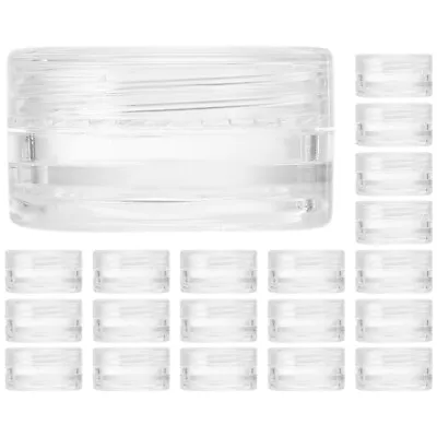 20pcs Clear Plastic Sample Pot 3g Cream Jar For Makeup & Travel- • £9.55