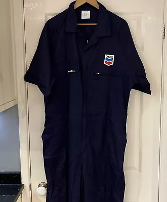 Engineering Chevron Badge Mens Blue Overalls - Size 46” Mechanic Boiler Suit • £14.99