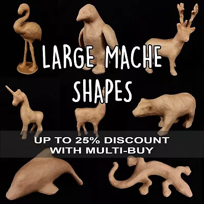 £7.99 • Buy Large Decopatch Animals Paper Papier Mache Blank Craft Shapes