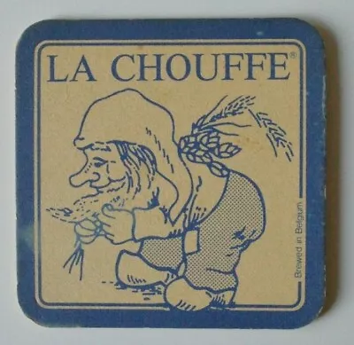 LA CHOUFFE Belgian Beer BEER COASTER - Belgium • $8.72