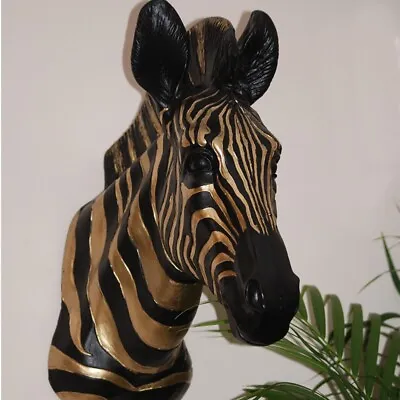 Zebra Head Wall Bust Indoor Ornament • £69.50