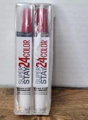 Lot Of 2 NEW Maybelline SuperStay 24 Color Two Step #100 Very Cranberry • $21