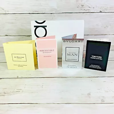 Macy 4-pc Fragrance Set 4 Perfume Samples Jo Malone Givenchy Bvlgari Tom Ford • $24.99