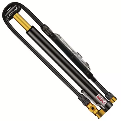 Lezyne Bicycle Cycle Bike Micro Floor Drive Digital HPG Black / Gold - 300 MM • £87.81