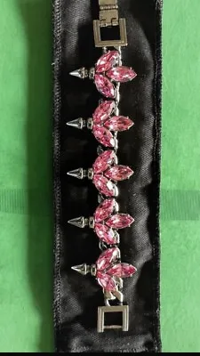 MAWI Crystal Leaf Bracelet With Spikes Bargain RRP £395 • $217.88