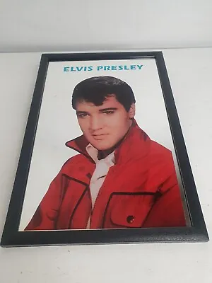 Elvis Presley Mirror Picture Framed 32cm By 22cm  • $24.85