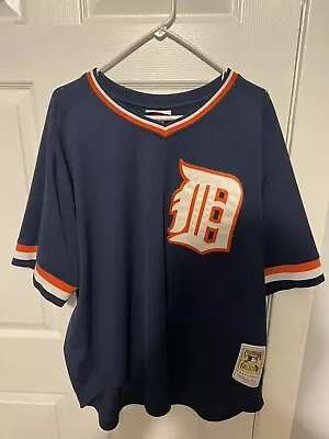 EUC Mitchell And Ness BP Jersey Jack Morris Tigers 3XL Cooperstown Collection 47 • $49.99