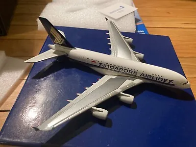 1/400 SINGAPORE Airlines A380 Plane Diecast Model Singaporeair.com No Stand • $24.99