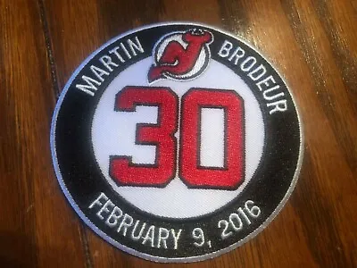  Martin Brodeur Retirement Jersey Patch New Devils Jersey #30  • $11.99