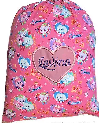 Kids Book / Library Bag | Toy Bag | Drawstring | Palace Pets PK | 1st Name FREE • $24