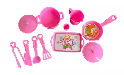 11 Piece Pink Mini Cooking Playset • $7