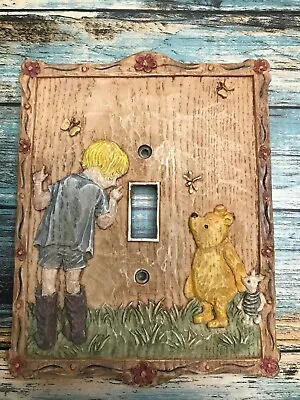 Disney Classic Pooh Bear Christopher Robin Light Cover Switch Nursery Kids • $12