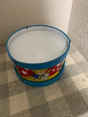 Vintage Ohio Art Tin Litho Drum Bears • $26