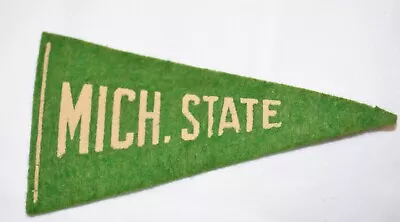 VTG Felt Mini Pennant NCAA Michigan State Spartans 4 1/2  1936-1938 • $32