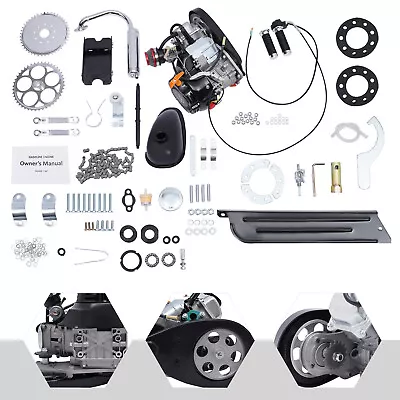 100CC 4-stroke Bike Gas Motorized Engine Full Set Kit Bicycle Modified Motor Kit • $274