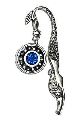Mermaid Bookmark W/ Your Choice Roller Derby Skate Bearing Pendant • $16.99