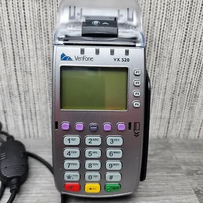 TESTED-Verifone VX520 POS Credit Card Reader #M252-753-03-NAA-3 W/ Power Supply • $27.84