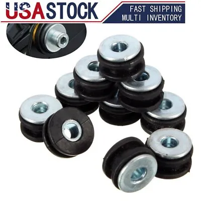10Pcs M6 Motorcycle Side Panel Rubbers / Grommets Bolt Kit Fit For Yamaha • $8.89