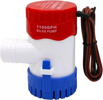 1100GPH 12V Electric Bilge Pump For Boat Marine Submersible Sump Water Transfer • $9.99