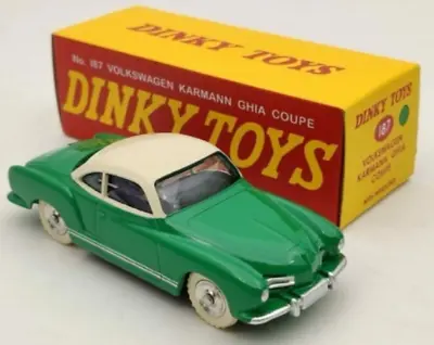 Dinky Toys Atlas By Norev VW Volkswagen Karmann Ghia Coupe 187 Green Repro. 1/43 • $22.22