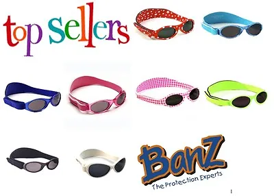 BABY BANZ Kidz GENUINE Adventurer Sunglasses Kids Childs 100% UVA UVB Girls Boys • £12.45