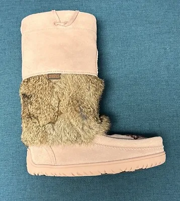 Manitobah Women’s Mukluks Snowy Owl Suede Waterproof Boots Pink/Rose Size 8 New • $230