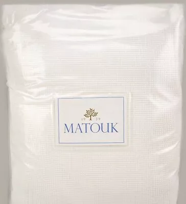 $495 Matouk Giorgio Matelasse Queen Bedcover Blanket Coverlet Quiltino White New • $369