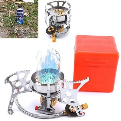 Portable Gas Propane Cooker Single Burner Outdoor Camping Picnic Windproof Stove • $15.99