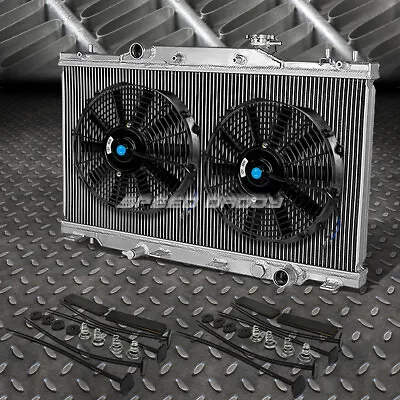 2-row Aluminum Radiator+2x 10 Fan Black For 02-06 Acura Rsx Type-s/integra Dc5 • $117.88