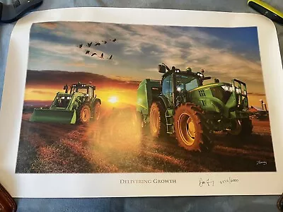 New Unused  John Deere   Delivering Growth  Poster  3226 / 6000 Limited Signed • $99.99