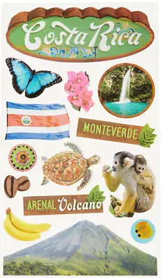 Costa Rica Monteverde Volcano Nature Monkey Explore Recollections Stickers • $5.25