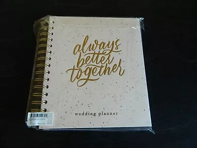 Kikki.k Wedding Planner Spiral ALWAYS BETTER TOGETER Almond Beige Gold Colour • $15