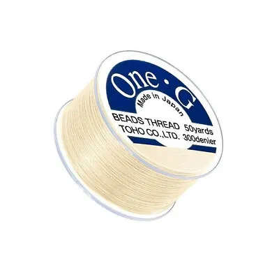 Toho One-G 0.2mm 50yd Spool Nylon Beading Thread White Black 22 Colors To Choose • £4.98