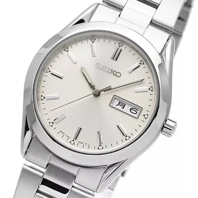 SEIKO Spirit Quartz SCDC083 Silver Men's Watch • $105