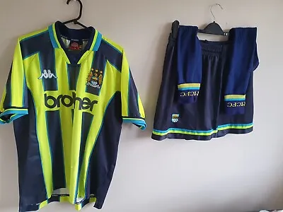 Manchester City Wembley 1999 3rd Kappa XL Away Shirt/Shorts & Socks Genuine • £235