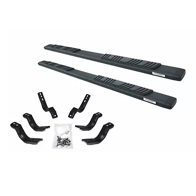 Go Rhino 685415587T 5 Black Steel Cab Length SideSteps Kit For F150/Raptor/F250 • $637.75