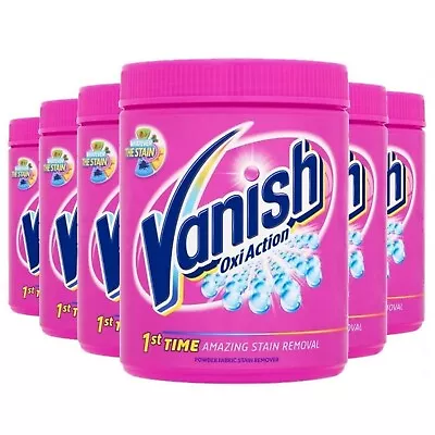 6 X Vanish Oxi Action Colour Safe Powder Fabric Stain Remover 1kg Total 6kg • £29.99