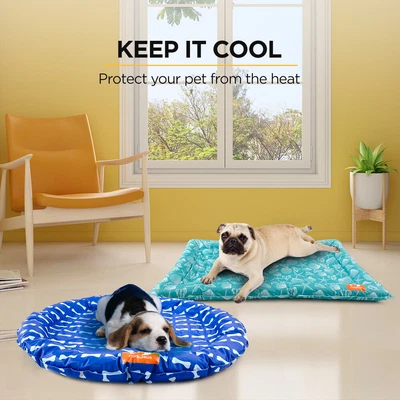 $31.47 • Buy Pet Cooling Mat Dog Gel Non-Toxic Bed Cat Puppy Sofa Self-cool Summer Large