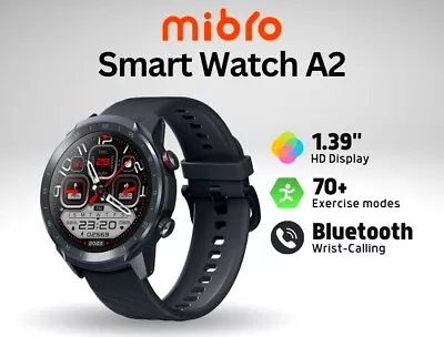 Xiaomi Mibro Smartwatch A2 Bluetooth 1.39  2ATM 35 Languages For Android IOS • $82.50