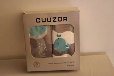 Cuuzor Mini Crib Sheet 2-Pack Whales - New In Box • $9.45