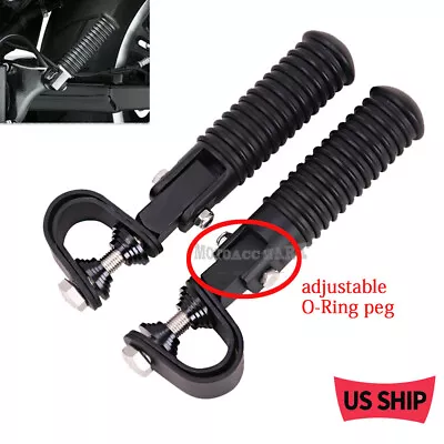 Universal 1-1/4  Motorcycle Footrest Folding O-Ring Highway Bar PEGS For Harley • $25.85