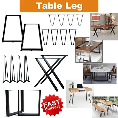 £17.90 • Buy Hairpin/Industrial Metal Table Legs Stand Feet Desk Bench Base Square X Frame